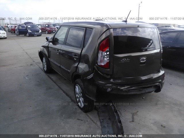 KNDJT2A64C7398187 - 2012 KIA SOUL +/!/SPORT BROWN photo 3