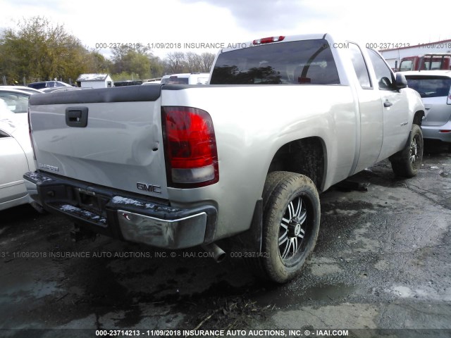 2GTEK19C991138396 - 2009 GMC SIERRA K1500 SILVER photo 4