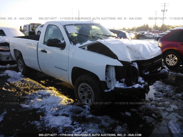 1GCEC14X18Z163855 - 2008 CHEVROLET SILVERADO C1500 WHITE photo 1