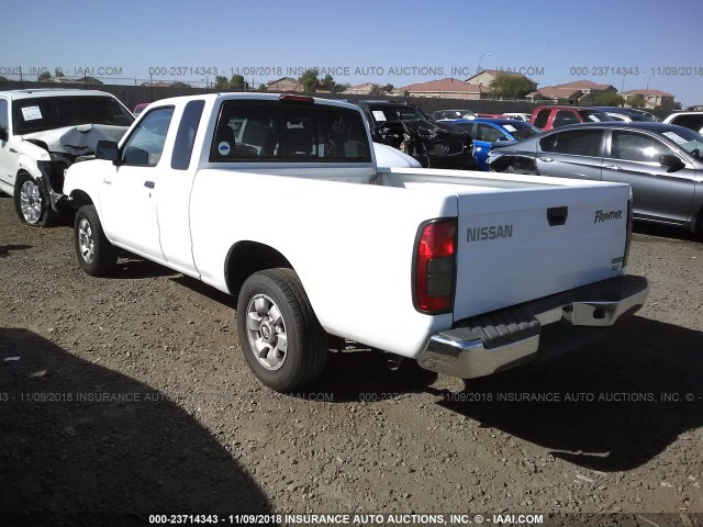 1N6DD26S0YC399204 - 2000 NISSAN FRONTIER KING CAB XE WHITE photo 3