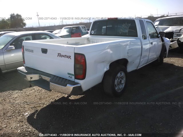 1N6DD26S0YC399204 - 2000 NISSAN FRONTIER KING CAB XE WHITE photo 4