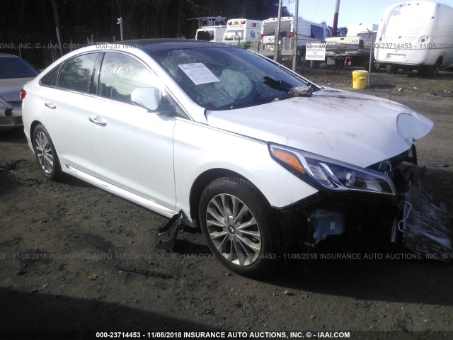 5NPE34AF2FH018549 - 2015 HYUNDAI SONATA SPORT/LIMITED WHITE photo 1