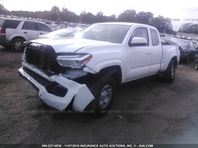 5TFSX5EN0HX057095 - 2017 TOYOTA TACOMA ACCESS CAB/SR/SR5 WHITE photo 2