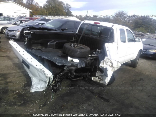 5TFSX5EN0HX057095 - 2017 TOYOTA TACOMA ACCESS CAB/SR/SR5 WHITE photo 4