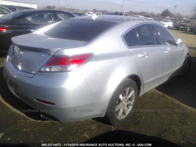 19UUA8F50DA011291 - 2013 ACURA TL TECH SILVER photo 4