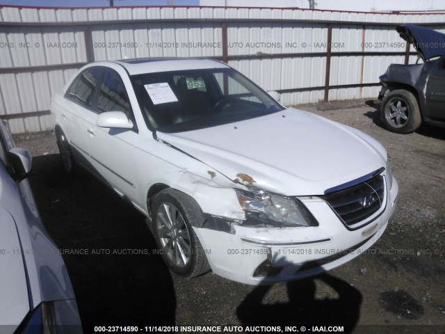 5NPEU46F99H429764 - 2009 HYUNDAI SONATA SE/LIMITED WHITE photo 1