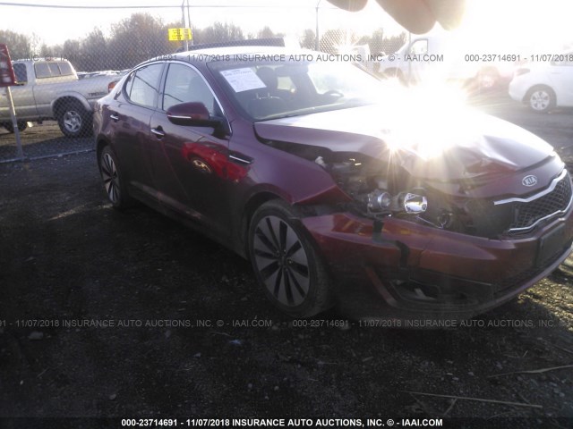 5XXGR4A66CG019928 - 2012 KIA OPTIMA SX RED photo 1