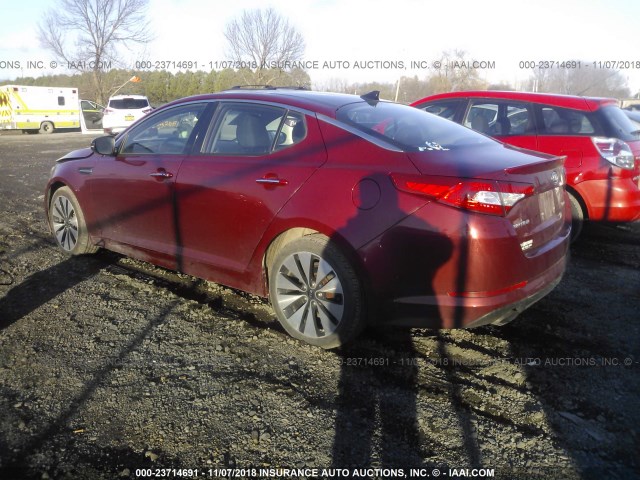 5XXGR4A66CG019928 - 2012 KIA OPTIMA SX RED photo 3