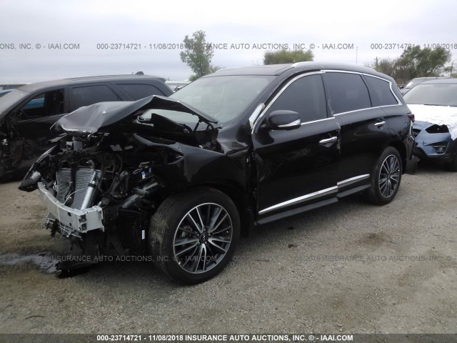 5N1DL0MN5JC515814 - 2018 INFINITI QX60 BLACK photo 2