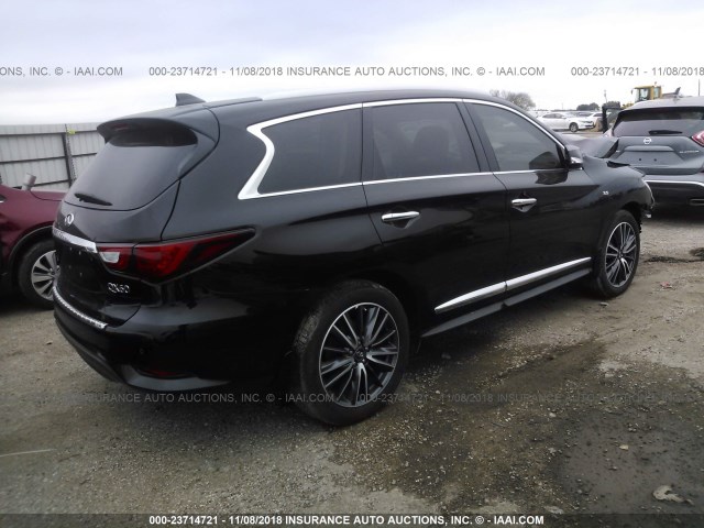 5N1DL0MN5JC515814 - 2018 INFINITI QX60 BLACK photo 4