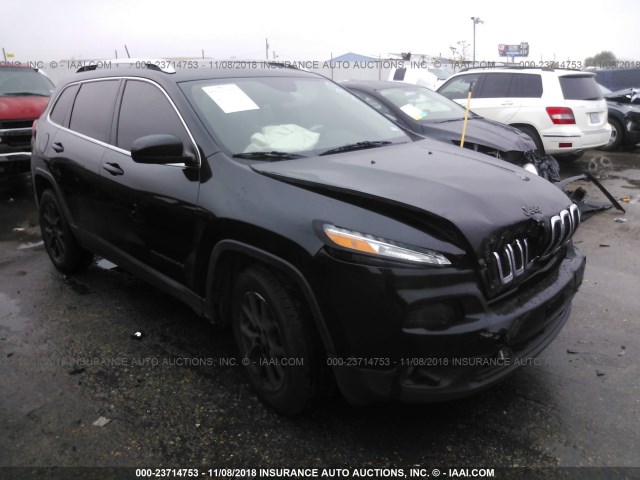 1C4PJLCS7FW518381 - 2015 JEEP CHEROKEE LATITUDE BLACK photo 1