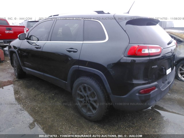 1C4PJLCS7FW518381 - 2015 JEEP CHEROKEE LATITUDE BLACK photo 3