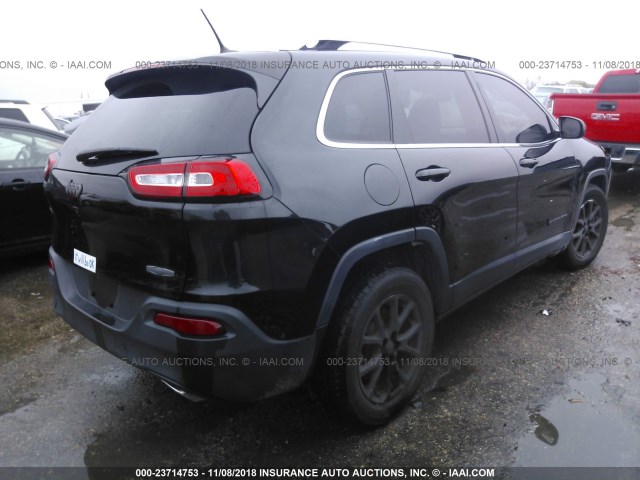 1C4PJLCS7FW518381 - 2015 JEEP CHEROKEE LATITUDE BLACK photo 4