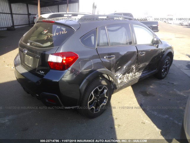 JF2GPACC1E9311401 - 2014 SUBARU XV CROSSTREK 2.0 PREMIUM GRAY photo 4