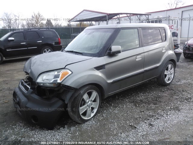 KNDJT2A20A7097779 - 2010 KIA SOUL +/!/SPORT GRAY photo 2