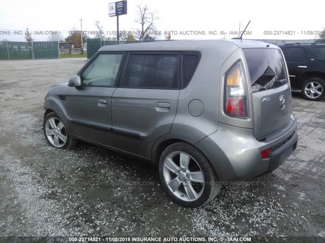 KNDJT2A20A7097779 - 2010 KIA SOUL +/!/SPORT GRAY photo 3