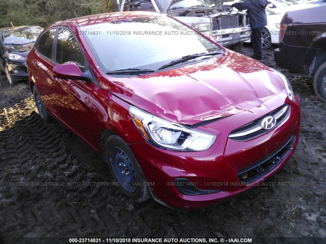 KMHCT4AE2GU970761 - 2016 HYUNDAI ACCENT SE RED photo 1