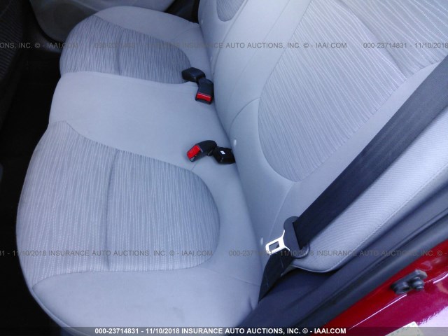 KMHCT4AE2GU970761 - 2016 HYUNDAI ACCENT SE RED photo 8