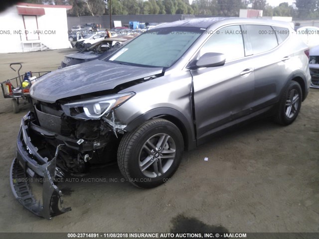 5NMZT3LB9JH072149 - 2018 HYUNDAI SANTA FE SPORT  Champagne photo 2