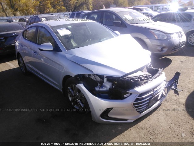 5NPD84LF7JH270185 - 2018 HYUNDAI ELANTRA SEL/VALUE/LIMITED SILVER photo 1