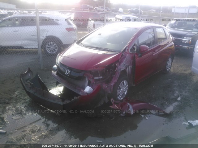 JHMGK5H5XGX010685 - 2016 HONDA FIT LX RED photo 2