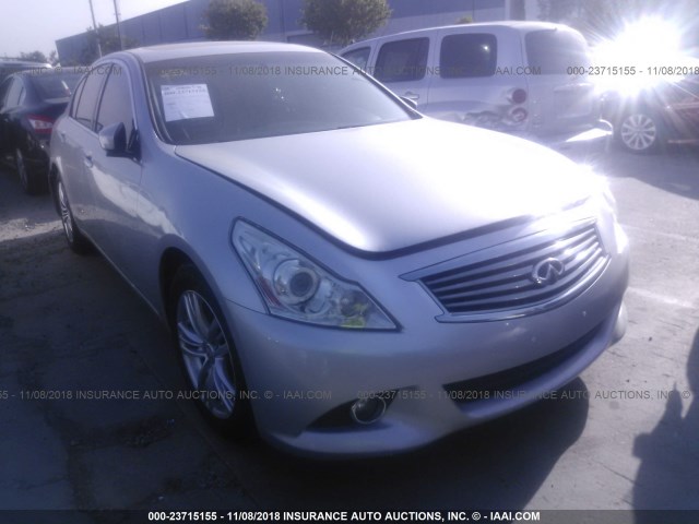 JN1CV6AP1AM408999 - 2010 INFINITI G37 SPORT GRAY photo 1