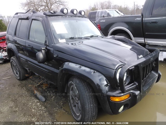 1J4GL38K93W523011 - 2003 JEEP LIBERTY RENEGADE BLACK photo 1