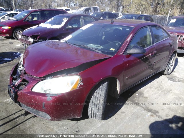 1G2ZH57N494202199 - 2009 PONTIAC G6 GT MAROON photo 2