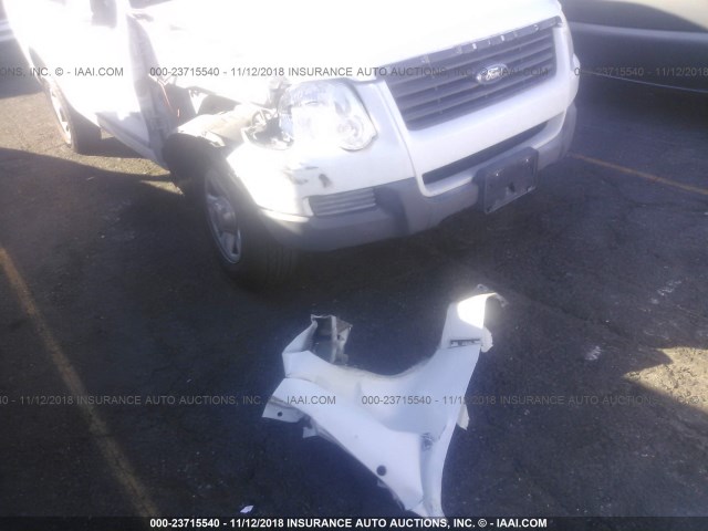 1FMEU72E76UA90062 - 2006 FORD EXPLORER XLS WHITE photo 6