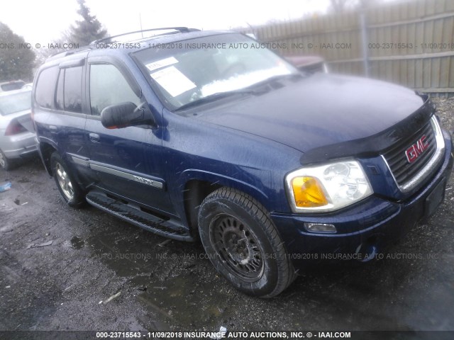 1GKDT13S522127253 - 2002 GMC ENVOY BLUE photo 1