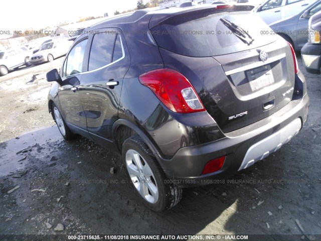 KL4CJASB6FB082354 - 2015 BUICK ENCORE BROWN photo 3