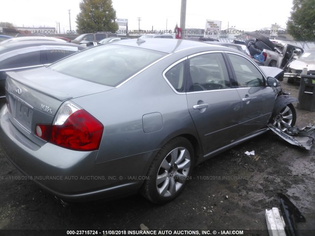 JNKAY01F67M462757 - 2007 INFINITI M35 SPORT SILVER photo 4