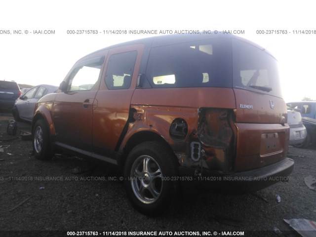 5J6YH28786L021950 - 2006 HONDA ELEMENT EX ORANGE photo 3