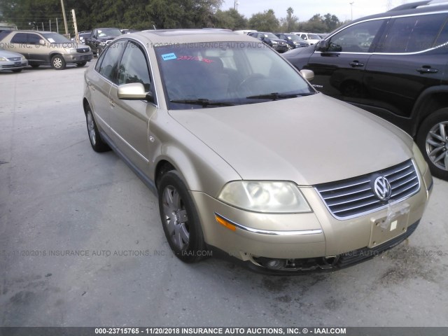 WVWTH63B23P452565 - 2003 VOLKSWAGEN PASSAT GLX 4MOTION GOLD photo 1