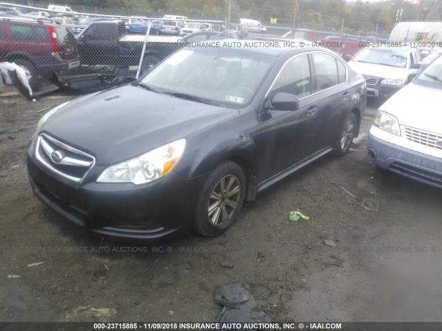 4S3BMAG66B1245833 - 2011 SUBARU LEGACY 2.5I PREMIUM BLACK photo 2