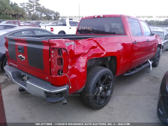 3GCUKREC5FG270025 - 2015 CHEVROLET SILVERADO K1500 LT RED photo 4