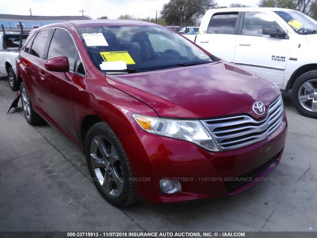 4T3ZK3BB4AU025188 - 2010 TOYOTA VENZA RED photo 1