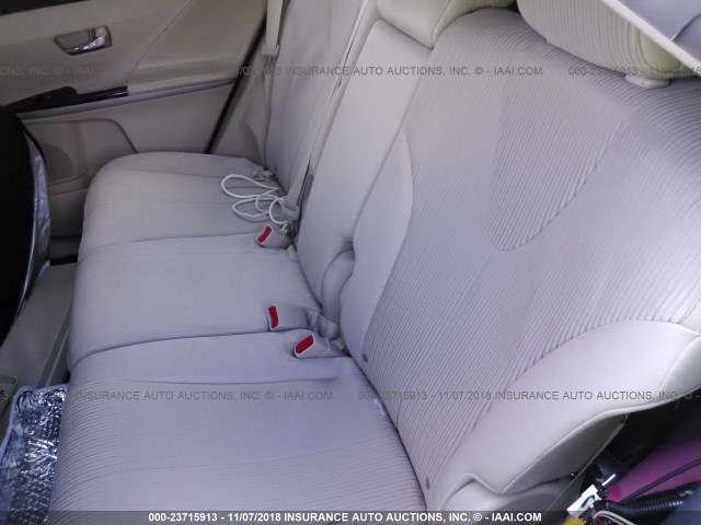 4T3ZK3BB4AU025188 - 2010 TOYOTA VENZA RED photo 8