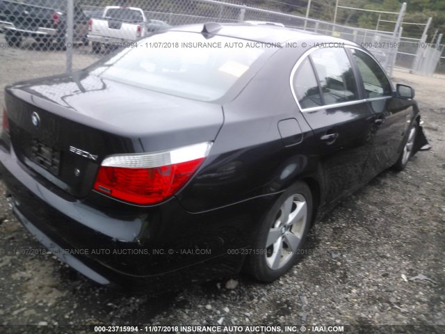 WBANF73576CU20671 - 2006 BMW 530 XI BLACK photo 4