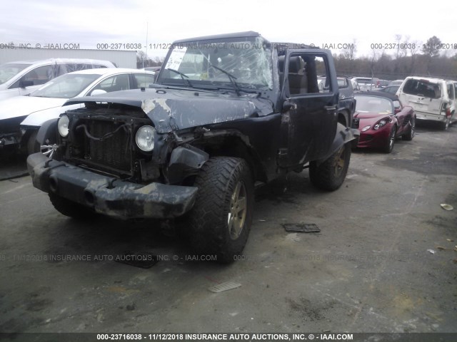 1J4FA24127L193034 - 2007 JEEP WRANGLER X BLUE photo 2