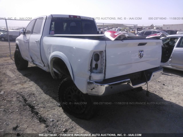 3C6UR5FL3FG603980 - 2015 RAM 2500 LARAMIE WHITE photo 3