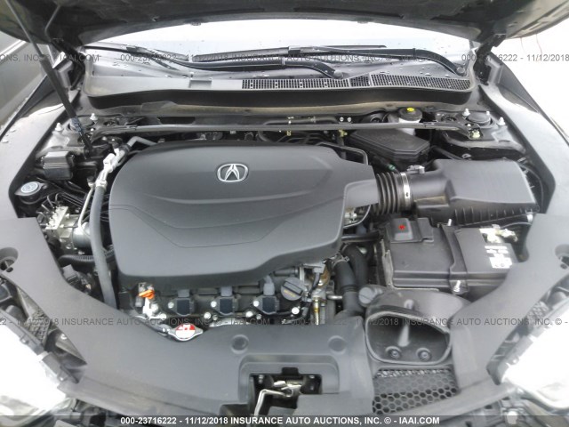 19UUB2F39JA000150 - 2018 ACURA TLX BLACK photo 10