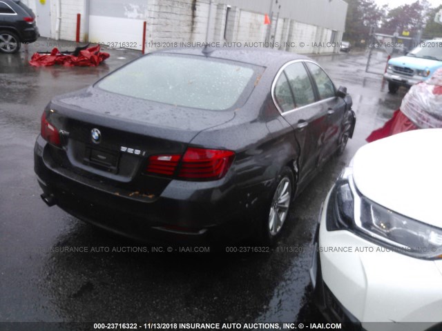 WBA5A7C54ED612332 - 2014 BMW 528 XI GRAY photo 4