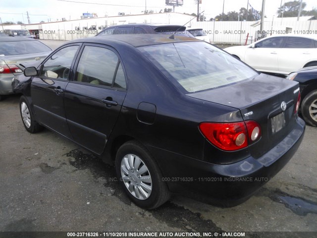 1NXBR32E58Z959743 - 2008 TOYOTA COROLLA CE/LE/S BLACK photo 3