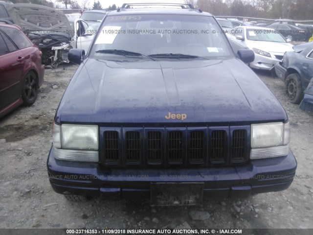 1J4GZ78Y9VC554175 - 1997 JEEP GRAND CHEROKEE LIMITED/ORVIS BLUE photo 6