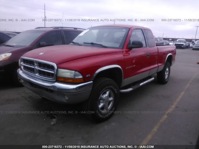 1B7GG22Y3WS505925 - 1998 DODGE DAKOTA RED photo 2