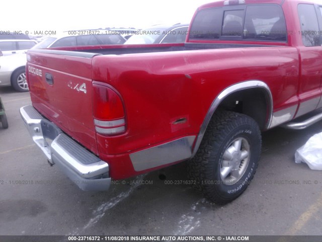 1B7GG22Y3WS505925 - 1998 DODGE DAKOTA RED photo 6