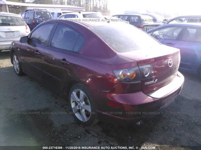 JM1BK324461517826 - 2006 MAZDA 3 S RED photo 3