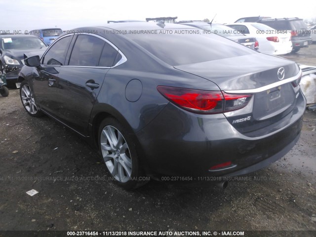 JM1GJ1V50F1185532 - 2015 MAZDA 6 TOURING GRAY photo 3