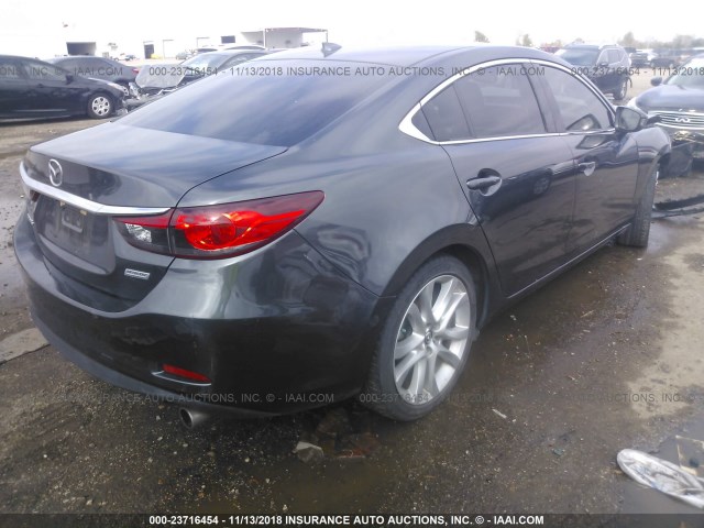 JM1GJ1V50F1185532 - 2015 MAZDA 6 TOURING GRAY photo 4